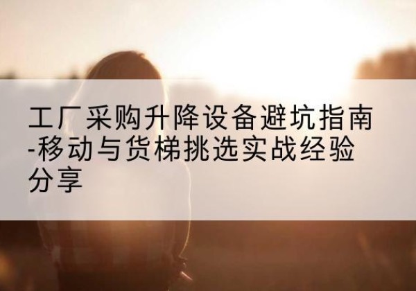 南关移动式升降机怎么选-工厂采购升降设备避坑指南-移动与货梯挑选实战经验分享